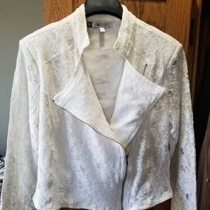 White lace Jennifer Lopez jacket size XL